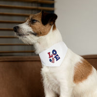 Patriotic Pet Bandana Collar - Celebrate Love, Perfect for July 4th, Dog Lovers, Pet Fashion, Cute Dog Accessories - BIG FRENCHIES