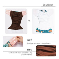 Trend New Print Eco-friendly Cloth Diaper Baby pocket Waterproof Cartoon Owl Baby Diapers Reusable Cloth Nappies For Baby and Kids - BIG FRENCHIES