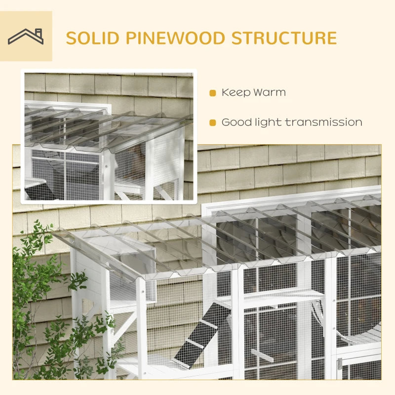 Cat Window Box , Large Catio With Shelves & Bridges, Outside Enclosure For Multiple Cats, Multiple Packages Shipped. Ple