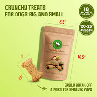 Delightfully Delicious Apple Cinnamon Dog Treats, 8.8 oz Bag, Pack of 12
