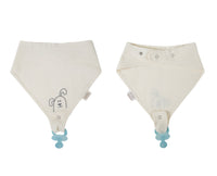 Babyjem 837 muslin bib with pacifier hanger