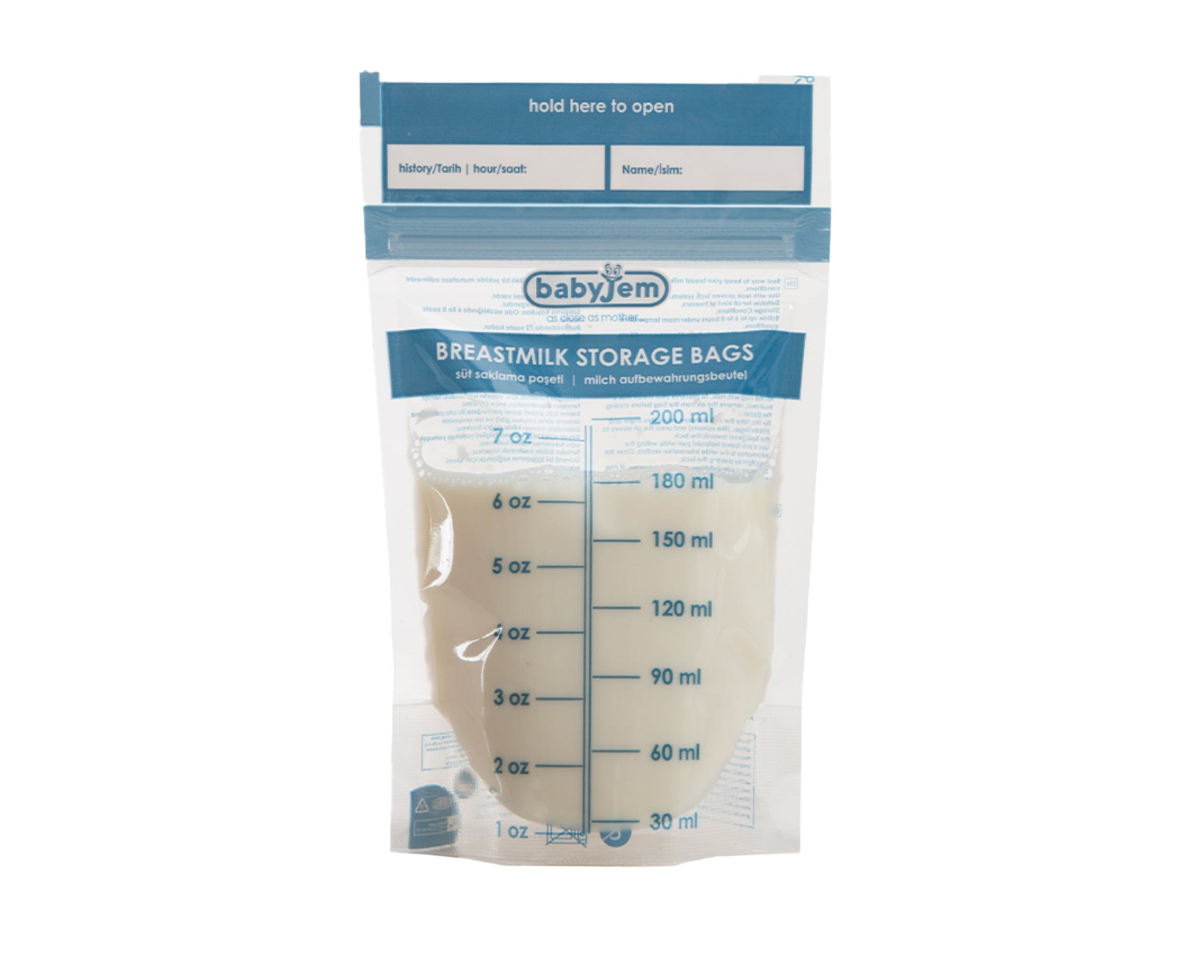 Babyjem breast milk storage bag 7oz (200ml)