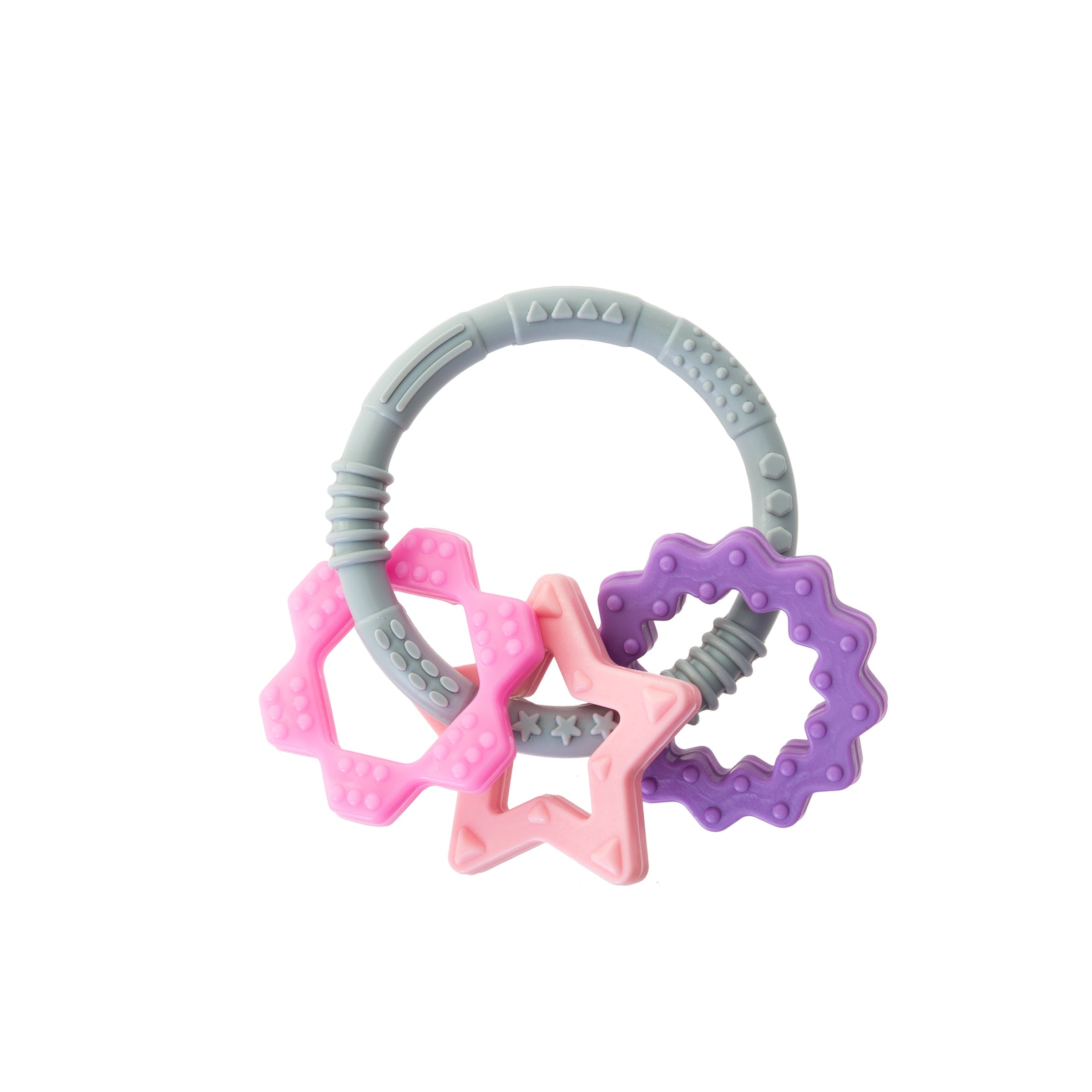 Babyjem silicon ring teether 100% food-grade silicone dishwasher safe 3+ months