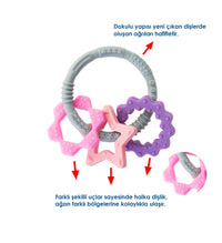 Babyjem silicon ring teether 100% food-grade silicone dishwasher safe 3+ months