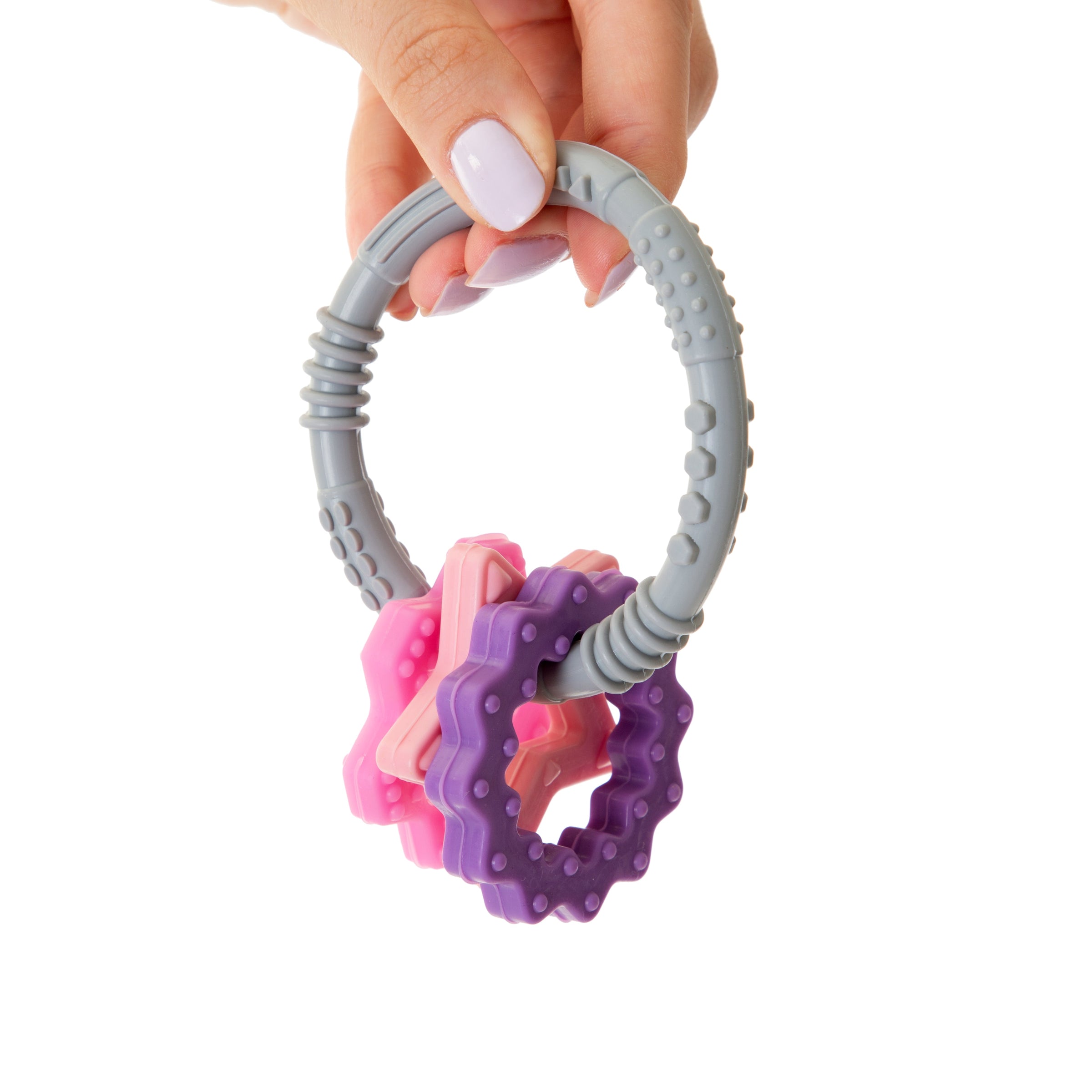Babyjem silicon ring teether 100% food-grade silicone dishwasher safe 3+ months