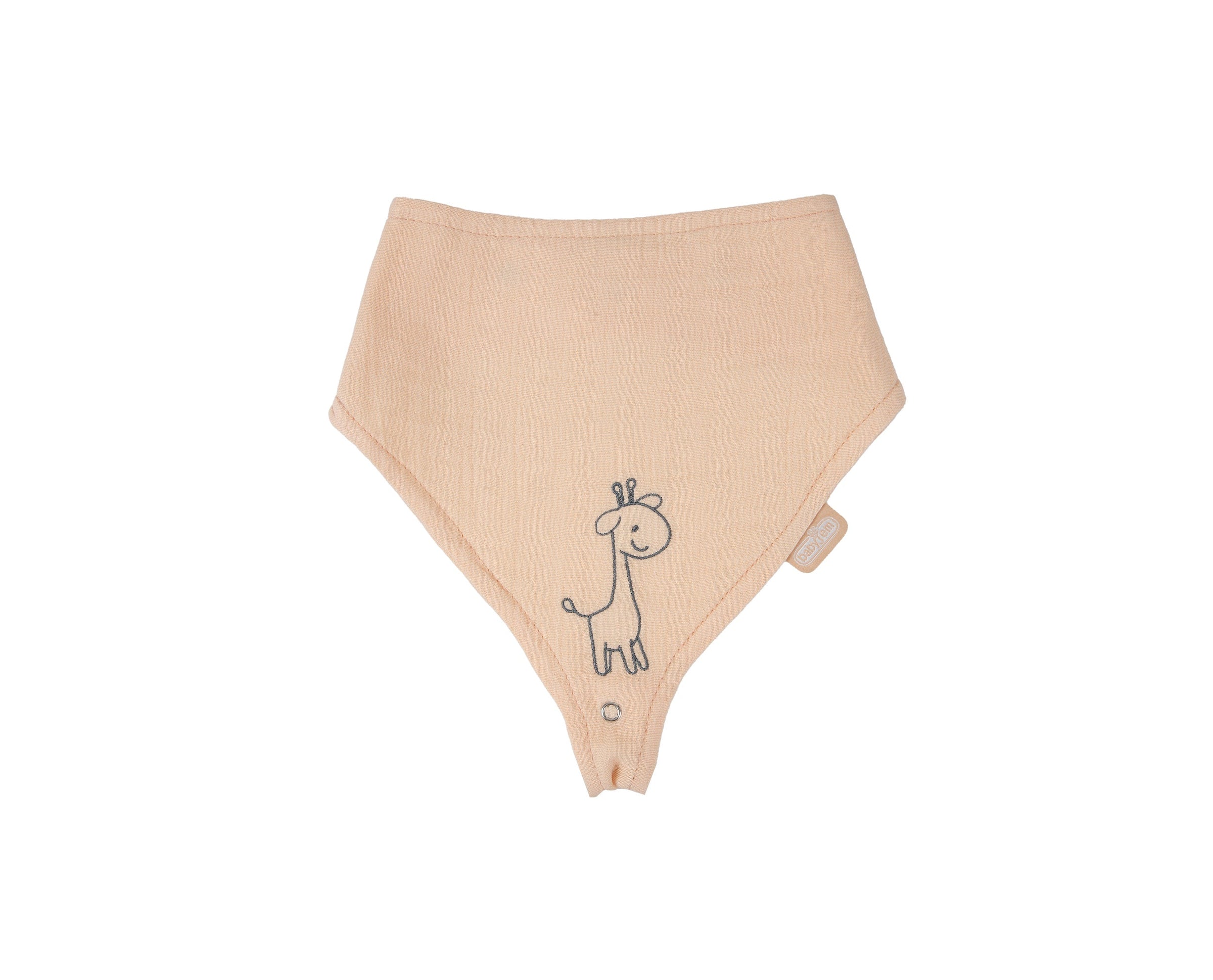 Babyjem 837 muslin bib with pacifier hanger