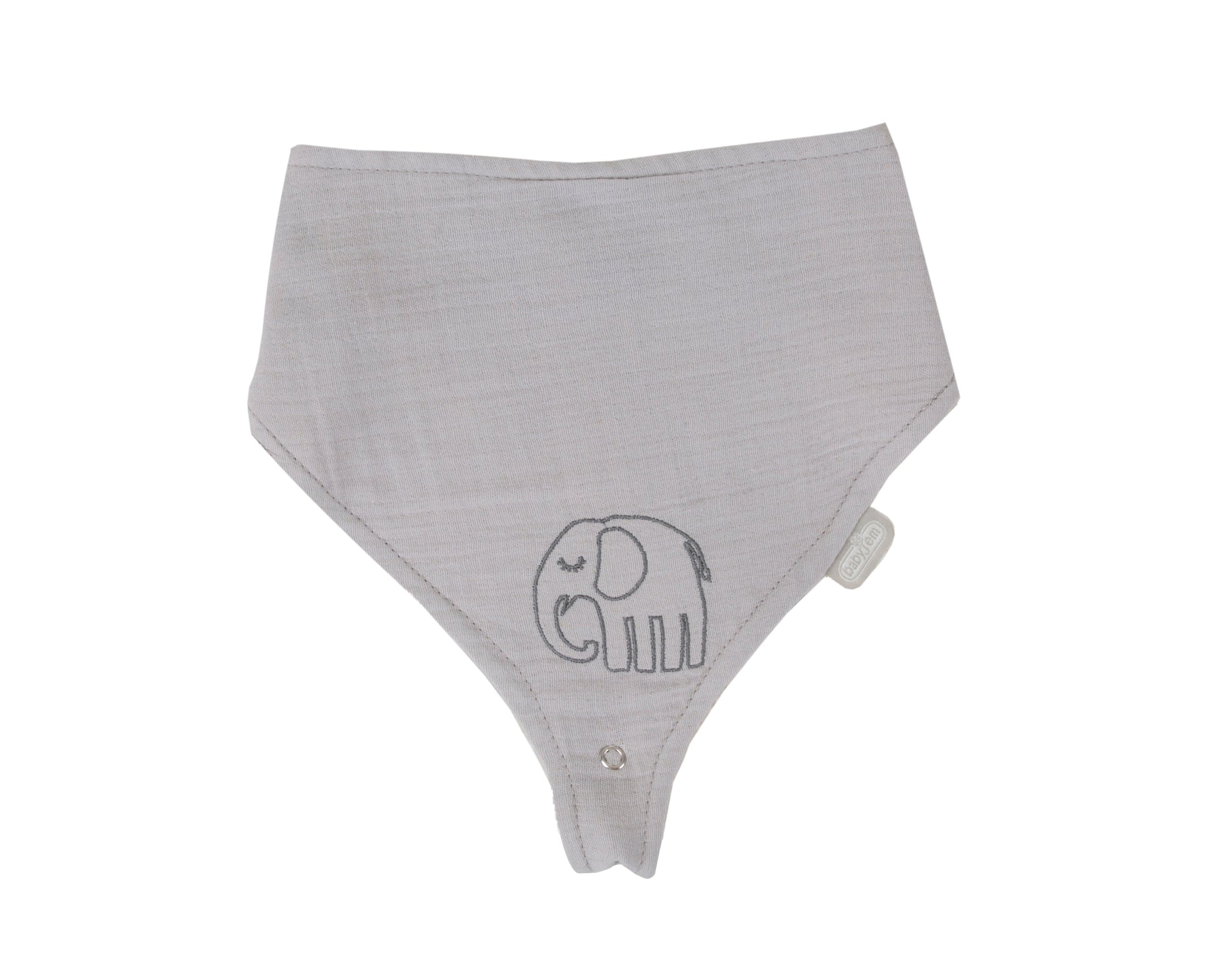 Babyjem 837 muslin bib with pacifier hanger