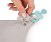Babyjem 837 muslin bib with pacifier hanger