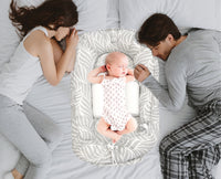 Babyjem babynest / grey leaf