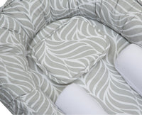 Babyjem babynest / grey leaf