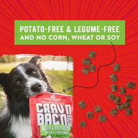 Training Dog Treats - Crav'N Bac'N Soft Bacon & Duck Bites - Premium USA Made - Low Calorie Rewards - 8.25Oz