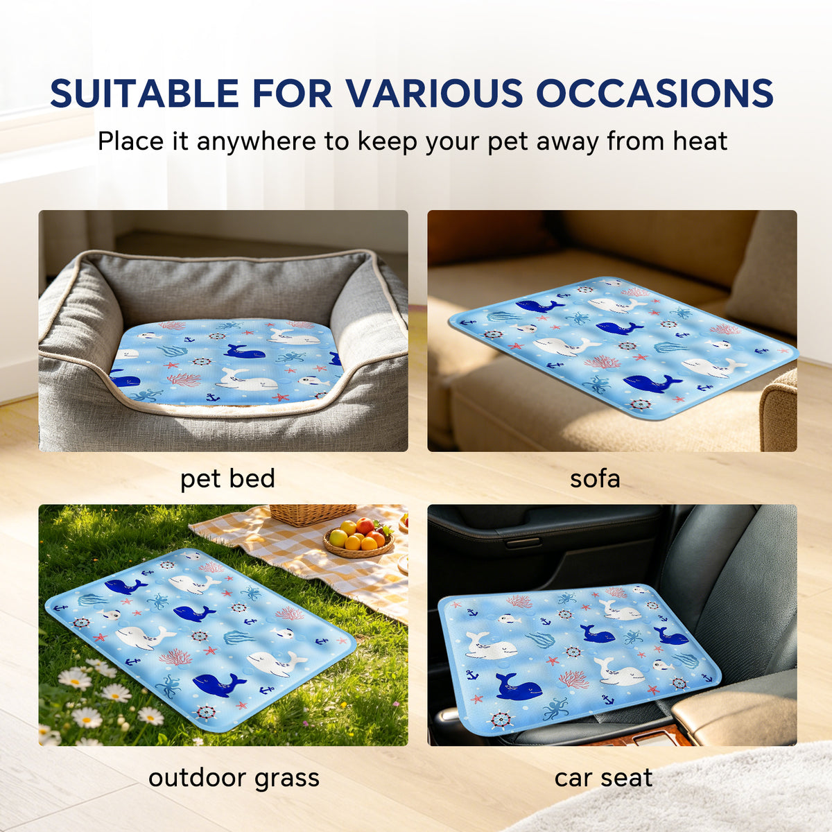 Only Self Pickup---CF6090s Underwater World Pet Cooling Mat