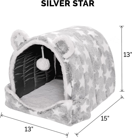 Washable Bed Cave for Indoor Cats & Small Dogs - BIG FRENCHIES