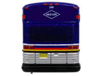 2001 MCI D4000 Coach Bus "Gray Line of Alaska" Dark Blue with Stripes "Vintage Bus & Motorcoach Collection" Limited Edition to 504 pieces Worldwide 1/87 (HO) Diecast Model by Iconic Replicas