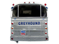 1964 MCI MC-5A Coach Bus "Greyhound Canada" White with Blue Stripes "Vintage Bus & Motorcoach Collection" Limited Edition to 504 pieces Worldwide 1/87 (HO) Diecast Model by Iconic Replicas