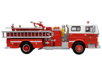 1974 Ward LaFrance Fire Engine "San Francisco Fire Department - Engine 31" Red with White Top "5 Alarm" Series Limited Edition 1/87 (HO) Diecast Model by Iconic Replicas