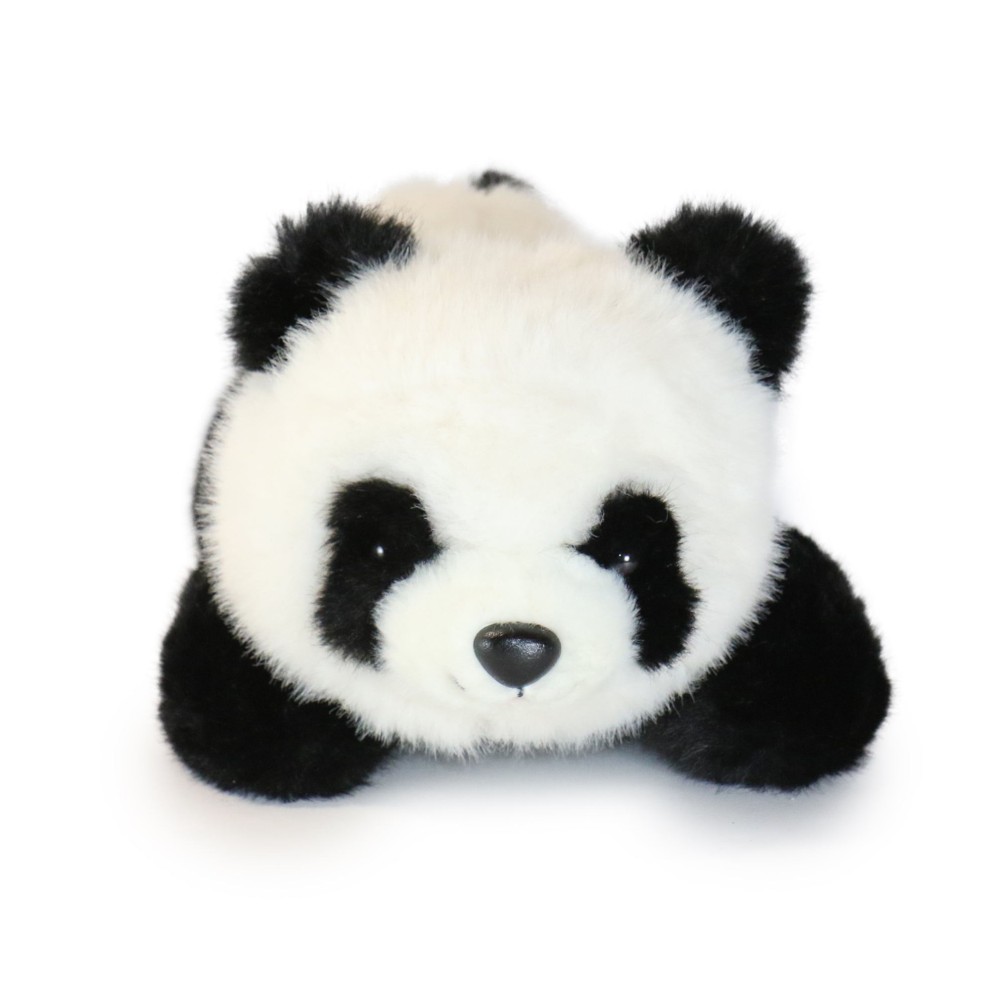10-Inch Black and White Classic Lying Panda