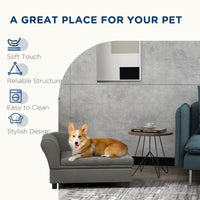 Pet Sofa Dog Sofa for Small Dogs with Storage, Gray