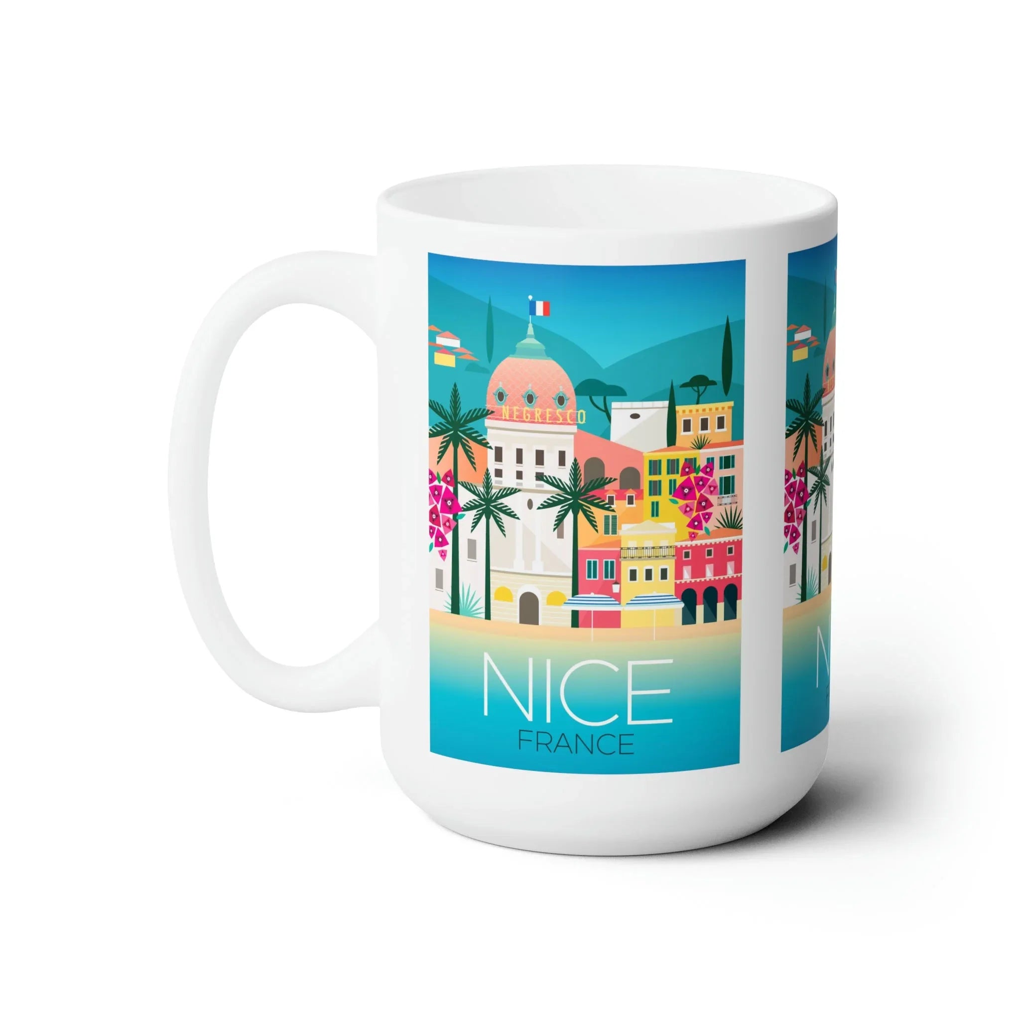 Nice, France Ceramic Mug 11oz or 15oz - BIG FRENCHIES