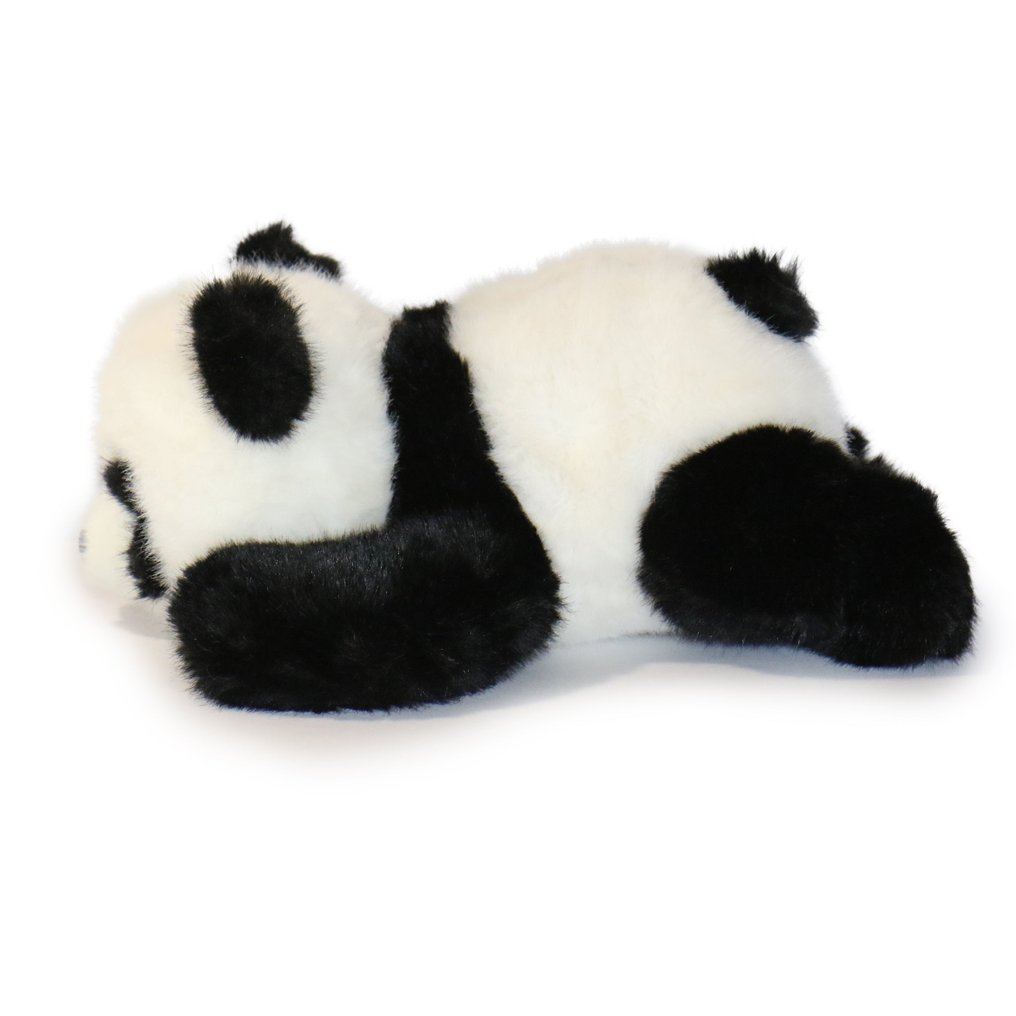 10-Inch Black and White Classic Lying Panda