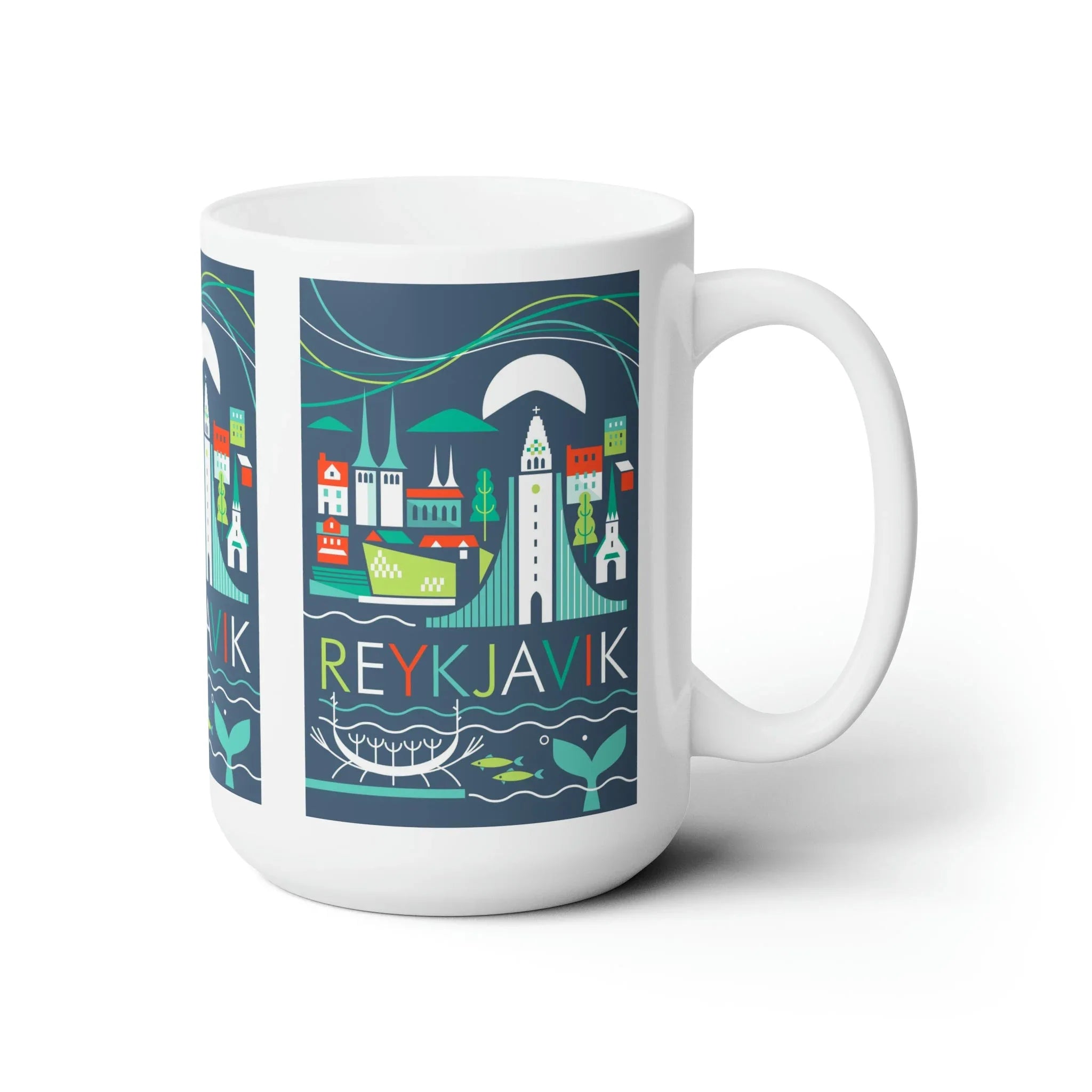 Reykjavik Ceramic Mug 11oz or 15oz - BIG FRENCHIES