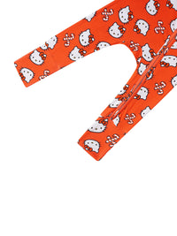 PoshTOT Sanrio Hello Kitty Red Bamboo Baby Convertible Zippy Romper