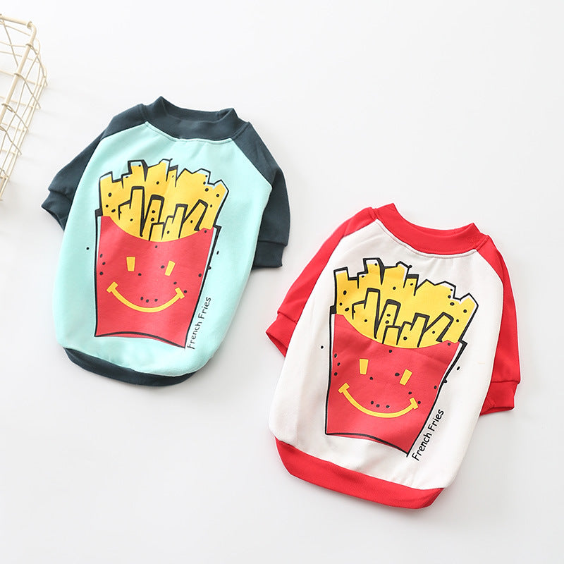 Dog Shirt Soft Cotton Fries-Pet Apparel-BIG FRENCHIES-Jane's Pet Boutique