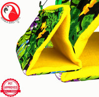 1689 Small Bonka Happy Hut Fabric Soft Colorful Parrotlet Budgie Cockatiel Parakeet - BIG FRENCHIES