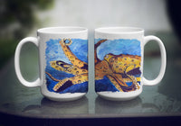 Octopus Ceramic Coffee Mug 15 oz Decorative Large C Handle Mug Cup for Tea, Cocoa Hot Chocolate
