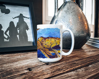 Octopus Ceramic Coffee Mug 15 oz Decorative Large C Handle Mug Cup for Tea, Cocoa Hot Chocolate