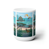 Cannon Beach Ceramic Mug 11oz or 15oz - BIG FRENCHIES
