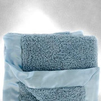 Classic Satin Border Blanket - Powder Blue - BIG FRENCHIES