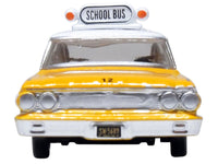 1964 Ford Country Station Wagon "Central School Bus" Yellow with White Top 1/87 (HO) Scale Diecast Model Car by Oxford Diecast