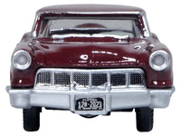 1956 Lincoln Continental Mark II Dark Red 1/87 (HO) Scale Diecast Model Car by Oxford Diecast