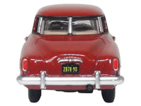 1950 Studebaker Champion Starlight Coupe Commanche Red 1/87 (HO) Scale Diecast Model Car by Oxford Diecast