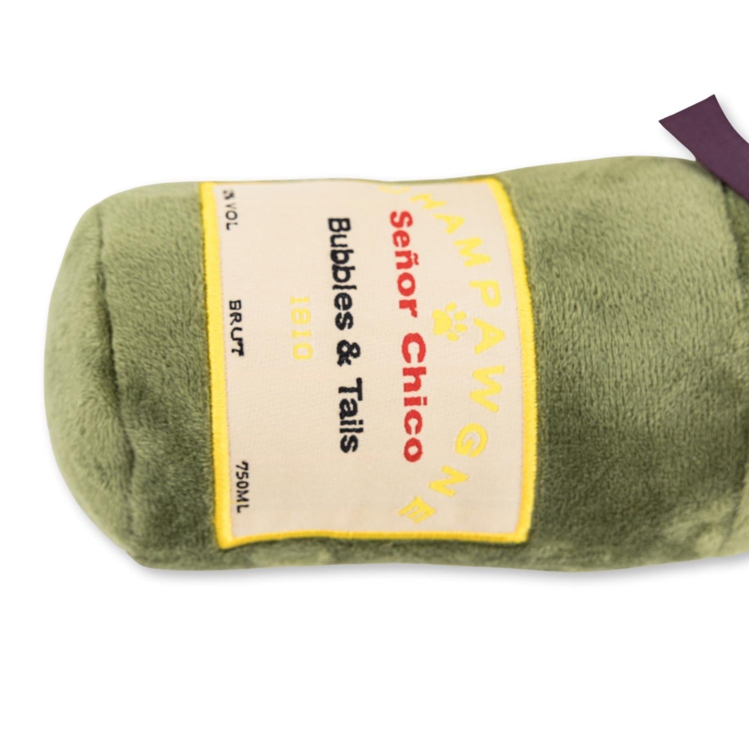 Champawgne-Cheers Plush Dog Toy Gift Set – with Squeaker & Crinkle Paper - BIG FRENCHIES