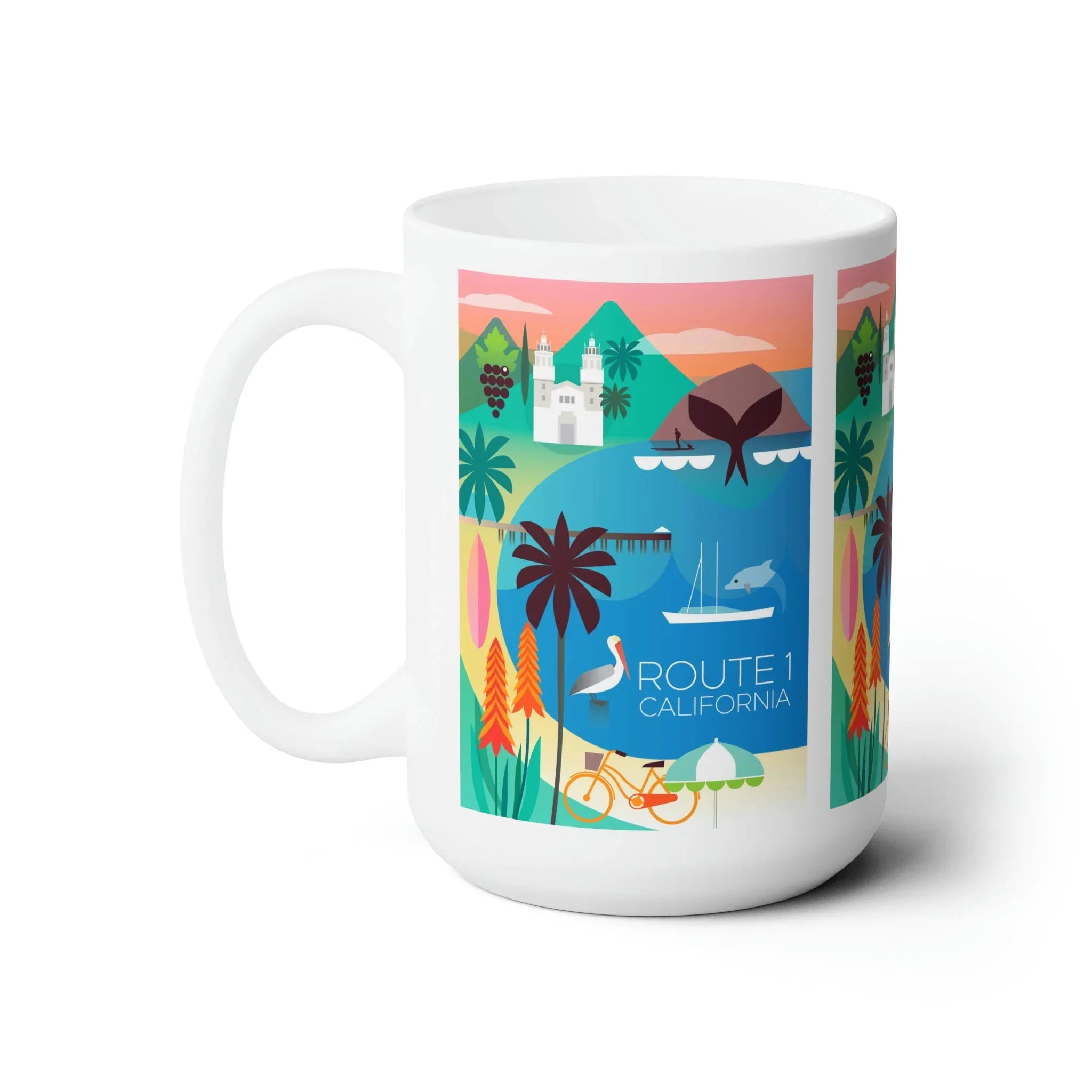 Route 1 Ceramic Mug 11oz or 15oz - BIG FRENCHIES