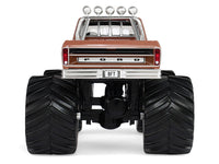 1978 Ford F-350 Monster Truck with 66-Inch Tires "BFT" Brown Two-Tone "Kings of Crunch" Series 1/43 Diecast Model Car by Greenlight