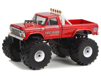1978 Ford F-250 Monster Truck with 66-Inch Tires "First Blood" Red "Kings of Crunch" Series 1/43 Diecast Model Car by Greenlight