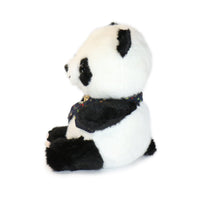 10-Inch Black and White Beau Panda with colorful Bow Tie