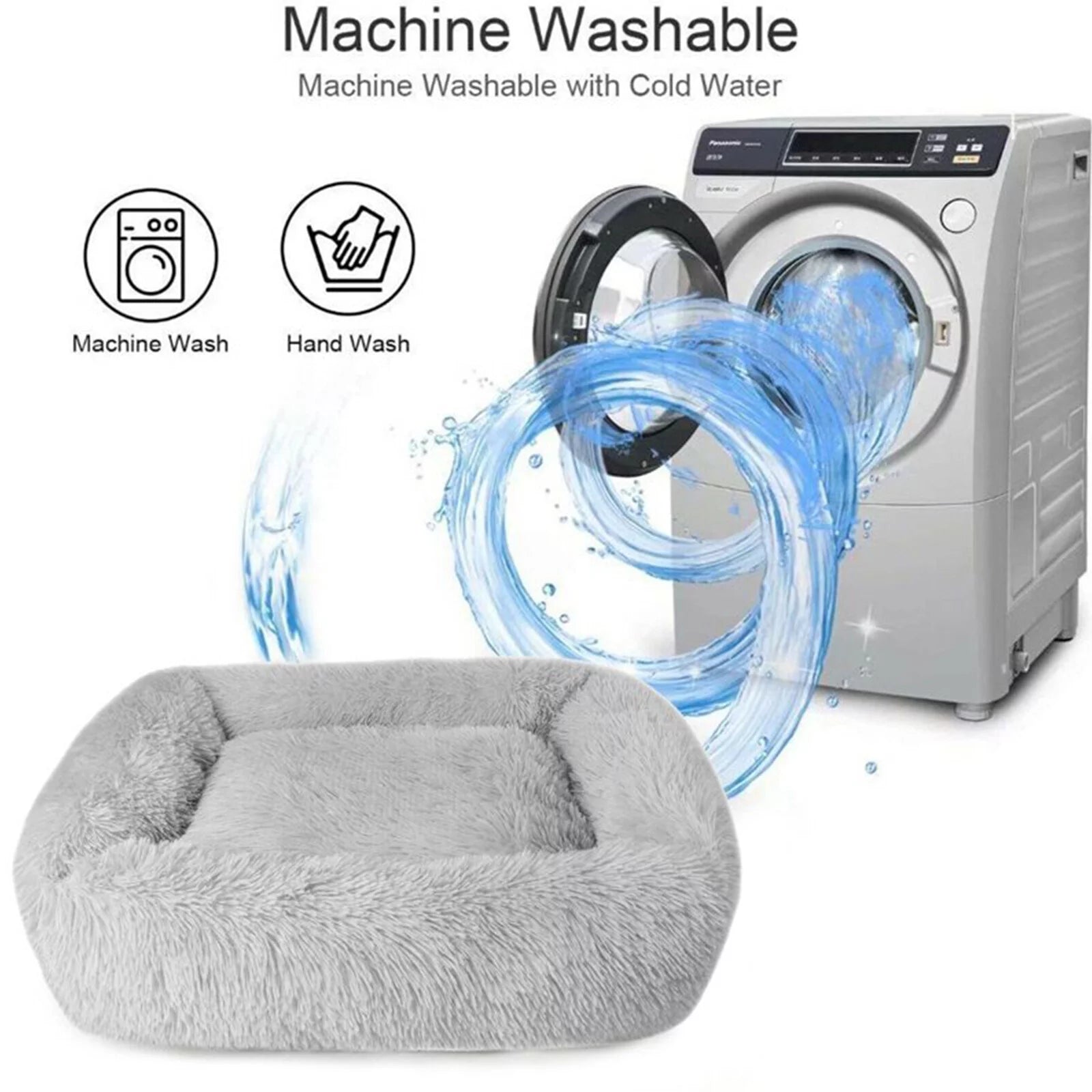 Best Washable Gray Plush Beds for Cats and Dogs - BIG FRENCHIES