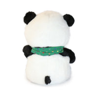 10-Inch Black and White Beau Panda with colorful Bow Tie