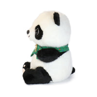 10-Inch Black and White Beau Panda with colorful Bow Tie