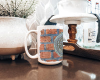 New Orleans Watermeter on Bricks Ceramic Coffee Mug 15 oz Decorative Large C Handle Mug Cup for Tea, Cocoa Hot Chocolate
