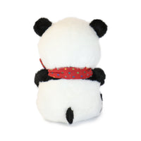 10-Inch Black and White Beau Panda with colorful Bow Tie
