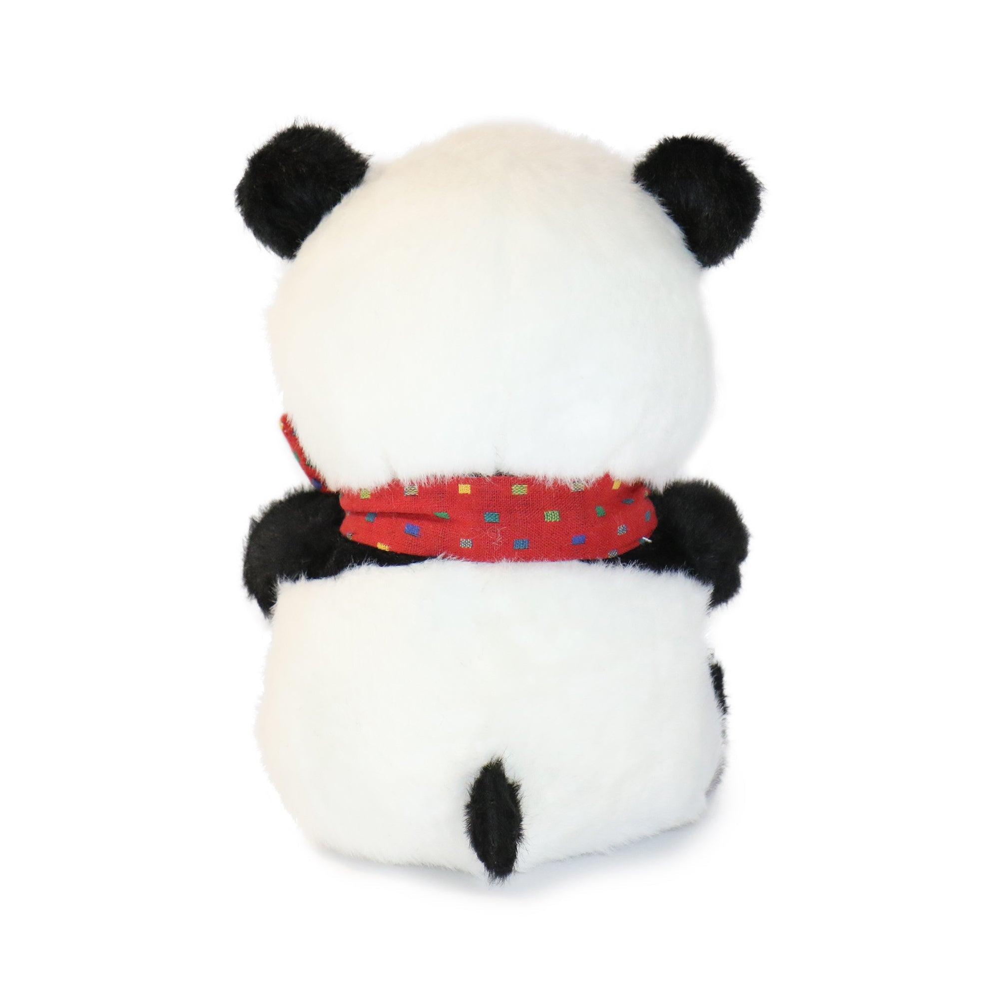 10-Inch Black and White Beau Panda with colorful Bow Tie