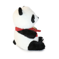 10-Inch Black and White Beau Panda with colorful Bow Tie