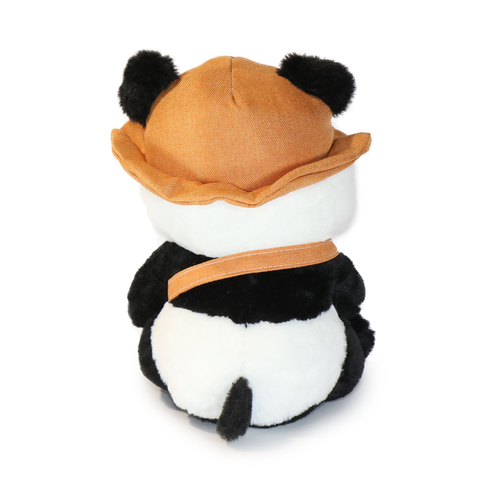 10-Inch Black and White Daisy Panda with Green Hat