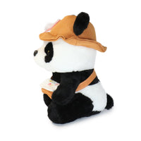 10-Inch Black and White Daisy Panda with Green Hat