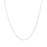 10k White Gold Classic Box Chain 0.45mm
